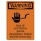 Signmission Safety Sign, OSHA WARNING, 7" Height, Risk Of Electrical, Portrait OS-WS-D-57-V-13504 - alternate 1